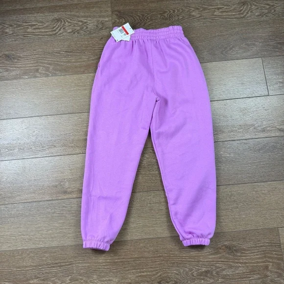 Nike Girls Loose Fit Sweatpants Size L Rush Fuchsia Back to School NWT Fleece - Picture 14 of 14